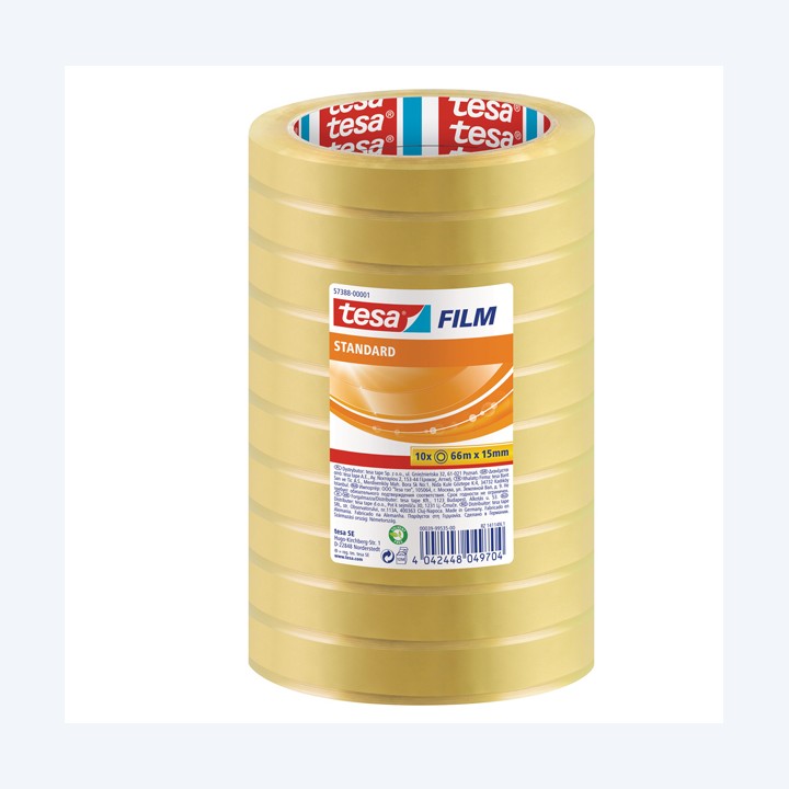 Nastro adesivo Tesafilm 15 mm x 66 m PP — 95044 | Ecotempo