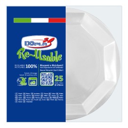 Piatto frutta riutilizzabile ottagonale — 95103 | Ecotempo