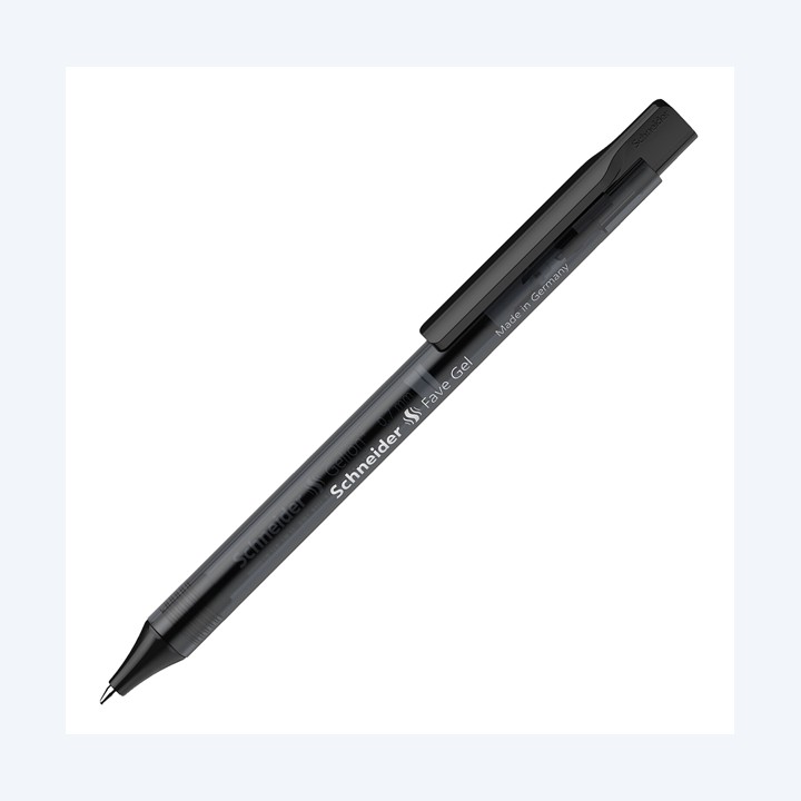Penna gel Fave a scatto punta 0.7 mm nero Schneider | Ecotempo