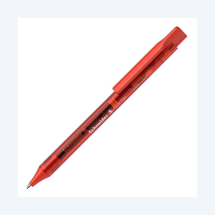 Penna gel Fave a scatto punta 0.7 mm rosso Schneider | Ecotempo