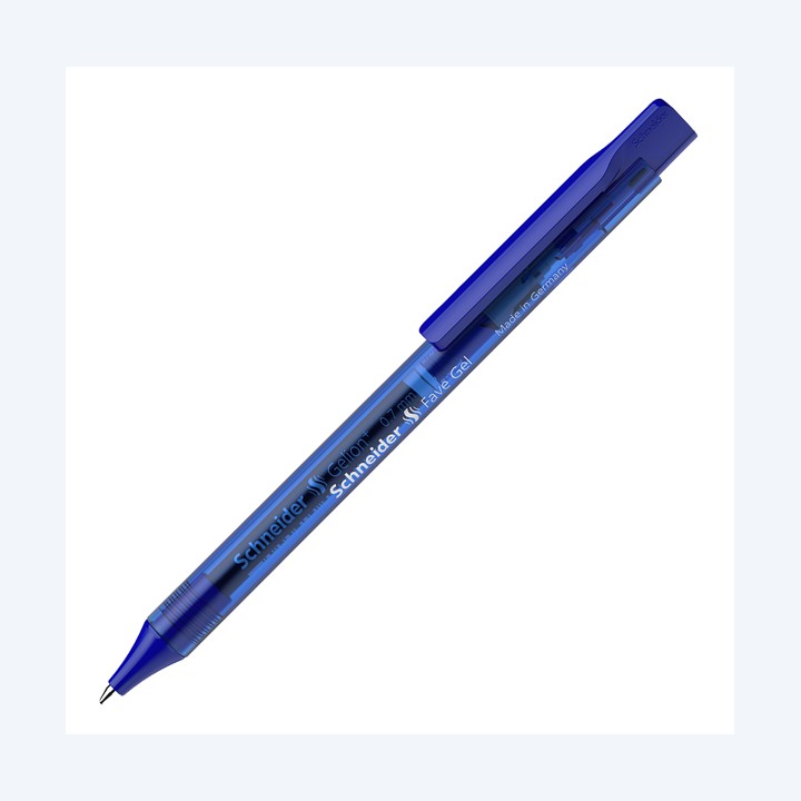 Penna gel Fave a scatto punta 0.7 mm blu Schneider | Ecotempo