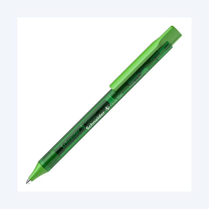 Penna gel Fave a scatto punta 0.7 mm verde Schneider | Ecotempo
