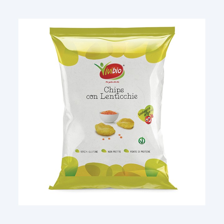 Chips con lenticchie 35 gr Vivibio | Ecotempo