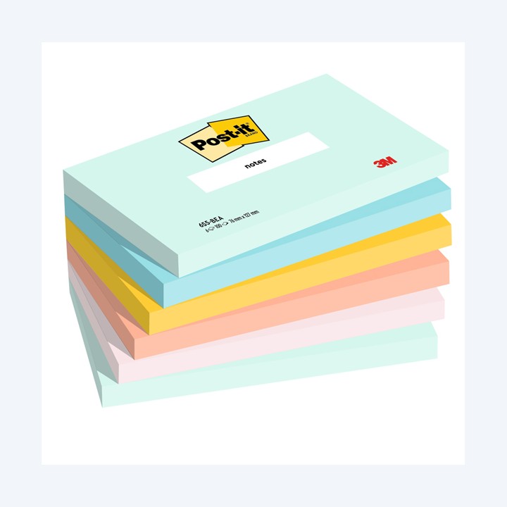 Blocco Post-it 655-BEA 76 x 127 mm — 95659 | Ecotempo