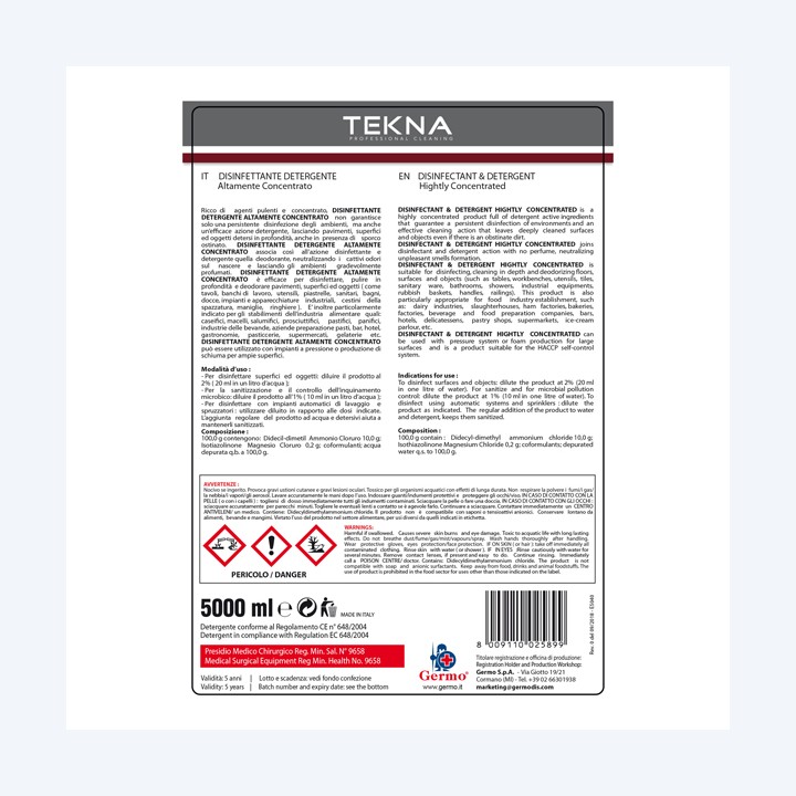 Disinfettante detergente per superfici — 95909 | Ecotempo