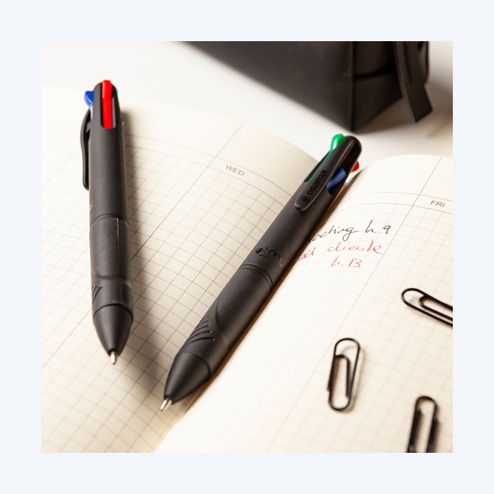 Penna a sfera 4 Multi All Black con — 96214 | Ecotempo