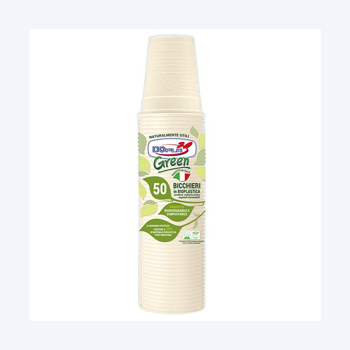 Bicchieri biodegradabili Mater-Bi 200 — 96699 | Ecotempo