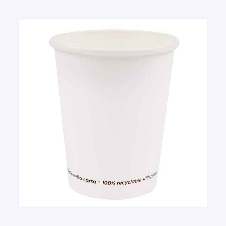 Bicchiere in carta 250 ml bianco Signor — 96730 | Ecotempo