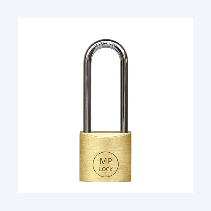 Lucchetto ad arco lungo 30 mm acciaio cromato Metalplus | Ecotempo