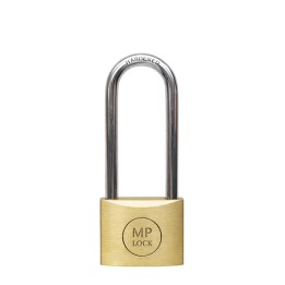 Lucchetto ad arco lungo 40 mm acciaio cromato Metalplus | Ecotempo
