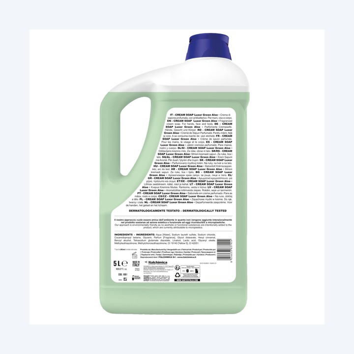Crema di sapone Luxor Green tanica 5 L — 96804 | Ecotempo