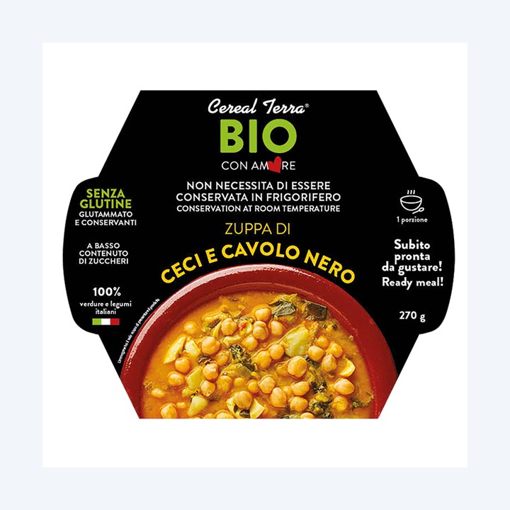 Zuppa ceci e cavolo nero 300 gr Cereal Terra | Ecotempo