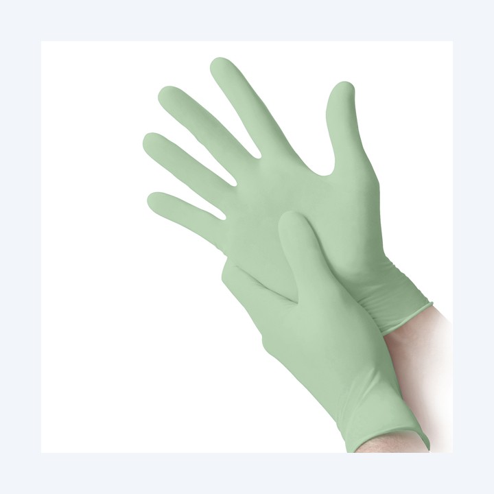 Guanti in nitrile bio tg S verde — 96879 | Ecotempo