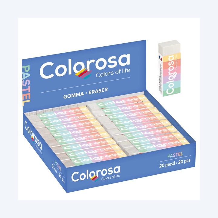 Gomma Pastel 6,2 x 1,2 x 2,2 cm vinile — 96966 | Ecotempo