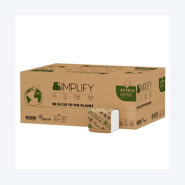 Carta igienica interfogliata Simplify — 97037 | Ecotempo