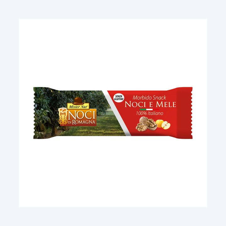 Barretta morbida mele/noci 28 gr Mister Nut | Ecotempo