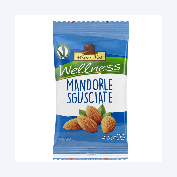 Mandorle al naturale 25 gr Mister Nut | Ecotempo