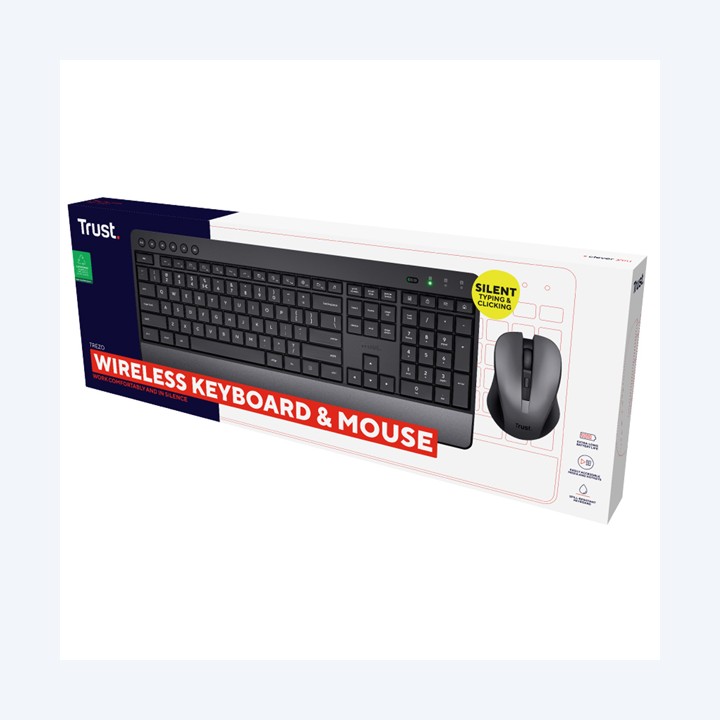 Set tastiera wireless + mouse wireless — 97205 | Ecotempo