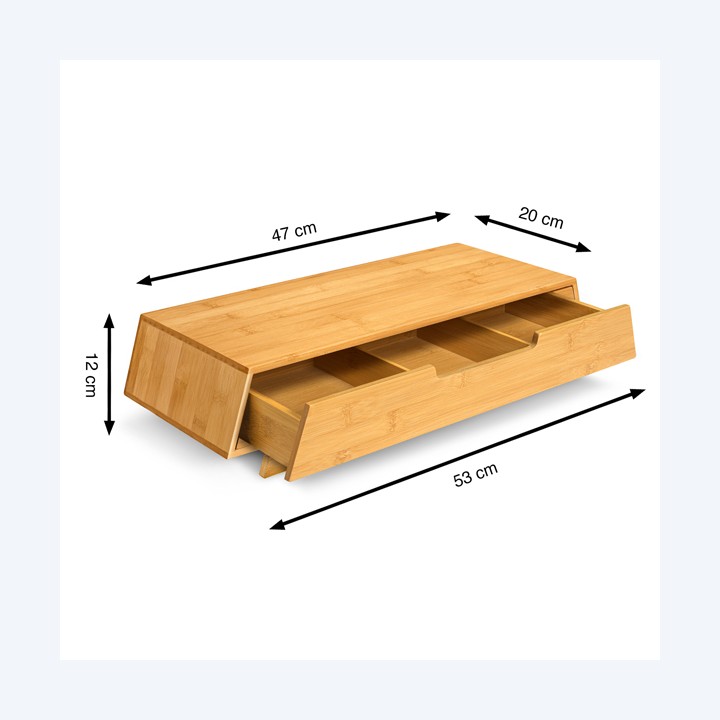 Supporto schermo bamboo colore naturale Cep | Ecotempo