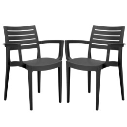 Sedia Firenze con braccioli 59 x 51 x — 97493 | Ecotempo
