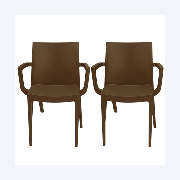 Sedia Venice con braccioli 59 x 51 x 80 — 97497 | Ecotempo