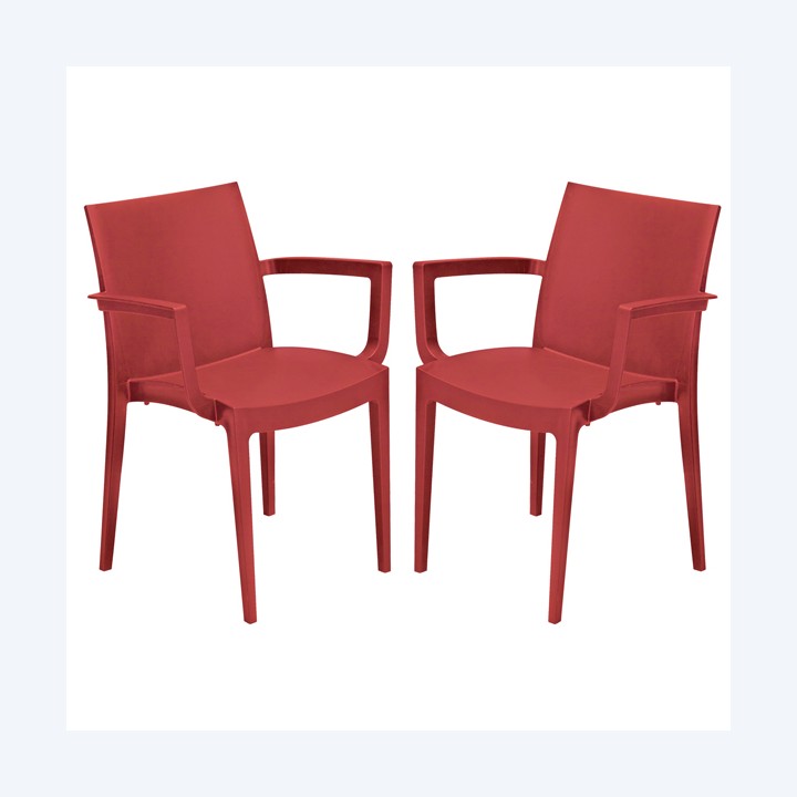 Sedia Venice con braccioli 59 x 51 x 80 — 97498 | Ecotempo