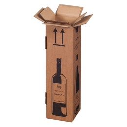 Scatola Wine Pack per 1 bottiglia 10,5 — 97524 | Ecotempo