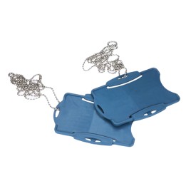 No Brand Portabadge detectabile con catenella blu | Ecotempo