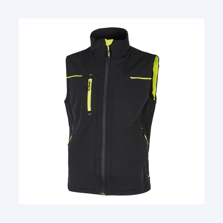 Gilet donna Saturn Lady taglia L nero/giallo U-Power | Ecotempo