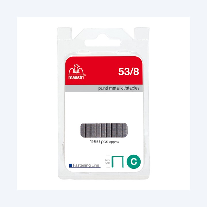 RO-MA Punti zincati 53/8 8 mm metallo — 98262 | Ecotempo