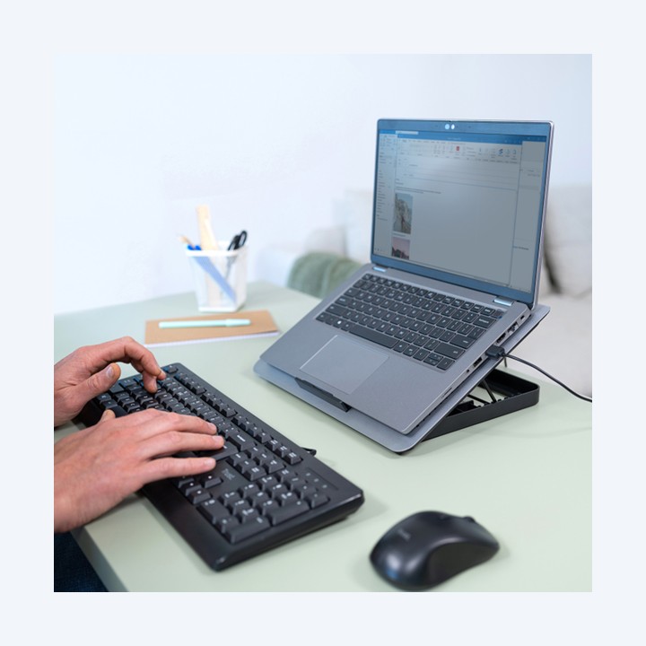 Supporto raffreddante per laptop Exto grigio Trust | Ecotempo