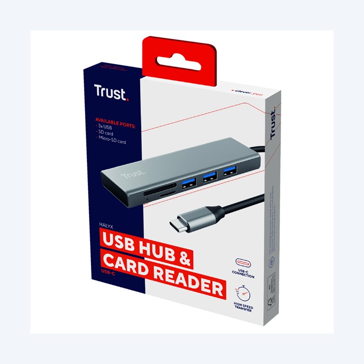 Hub USB-C veloce e lettore di schede 3 — 98469 | Ecotempo