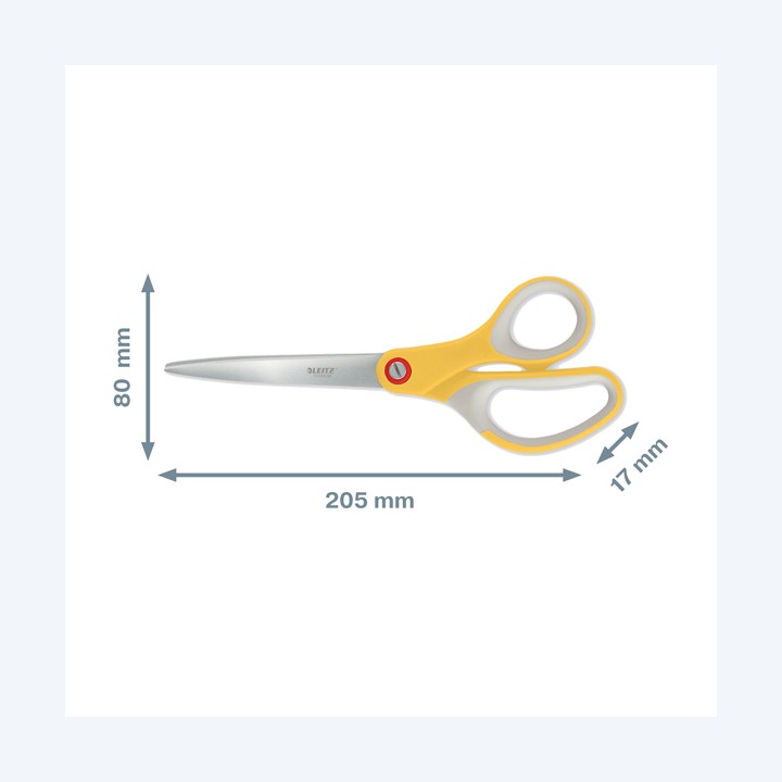 Forbici Cosy 205 mm acciaio giallo Leitz | Ecotempo