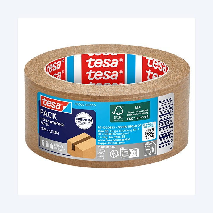 Nastro adesivo Tesapack Eco paper ultra — 98648 | Ecotempo
