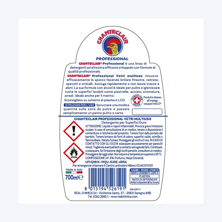 Detergente Professional vetri multiuso — 98687 | Ecotempo