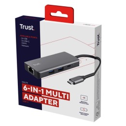 Adattatore multiporta Dalyx USB-C 6 in — 98770 | Ecotempo