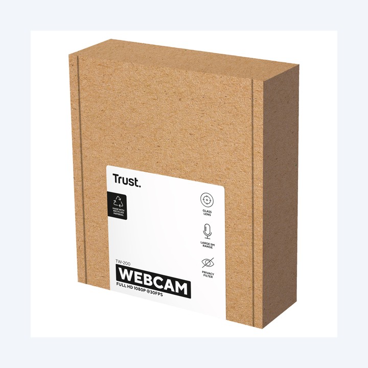 WebcamTW-200 full HD nero Trust | Ecotempo