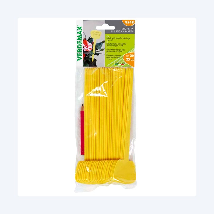 Busta 25 etichette diritte con gambo 5 — 98837 | Ecotempo