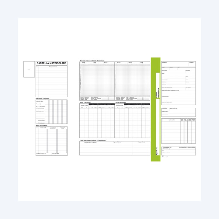 Cartellina matricolare con vano — 99005 | Ecotempo