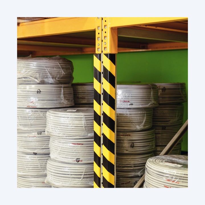 Profilo paracolpi angolare C35 giallo/nero Durable | Ecotempo