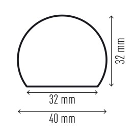 Profilo paracolpi S32R per superfici — 99026 | Ecotempo