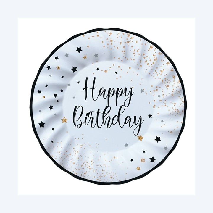 Piatto Happy Birthday diametro 25 cm — 99167 | Ecotempo