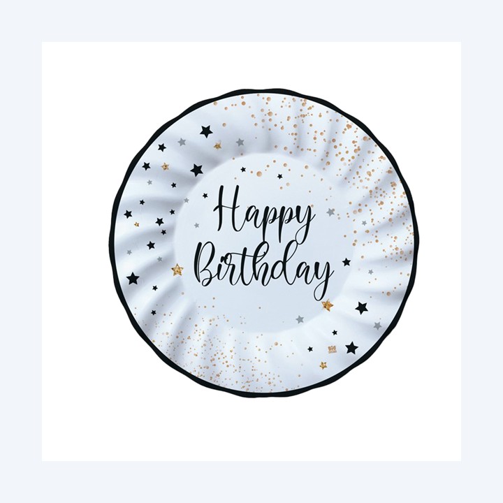 Piatto Happy Birthday diametro 20 cm — 99168 | Ecotempo