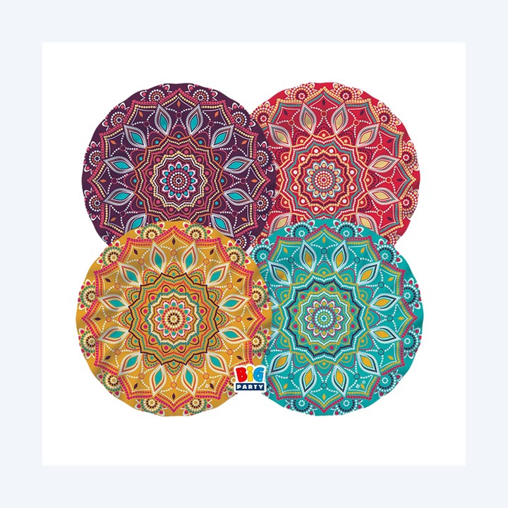 Piatto Mandala diametro 20 cm carta Big — 99175 | Ecotempo