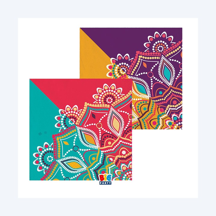 Tovagliolo Mandala 33 x 33 cm carta Big — 99177 | Ecotempo