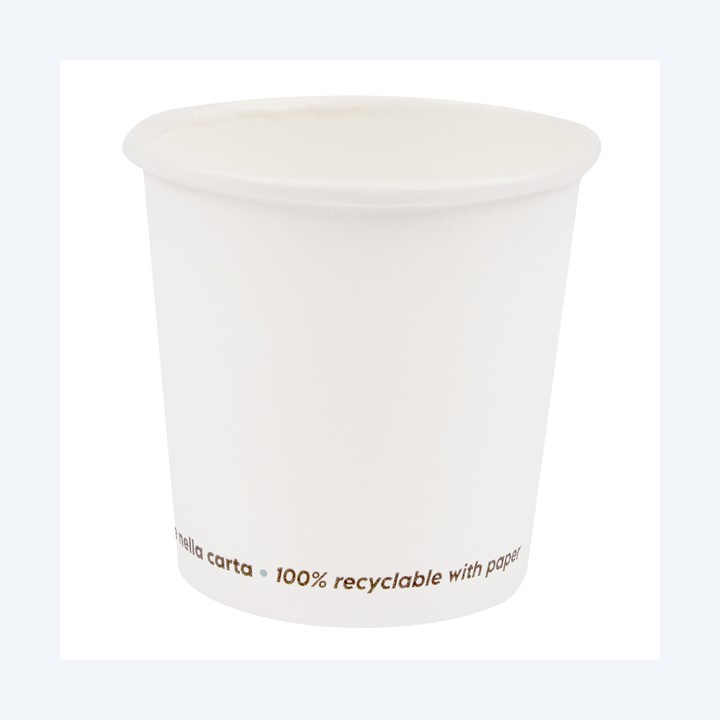 Bicchiere in carta 200 ml bianco Signor — 99196 | Ecotempo