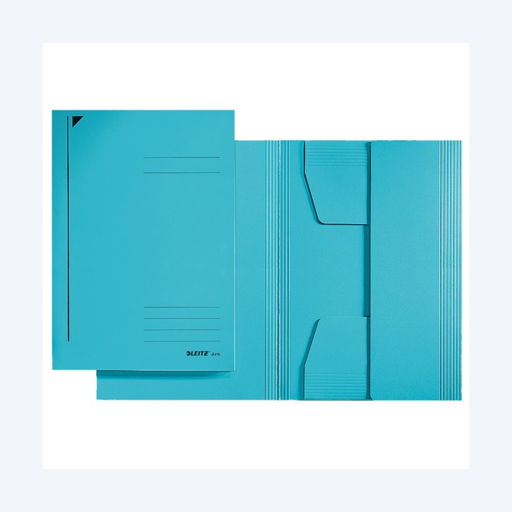 Cartellina 3 lembi 430 gr 24,3 x 34 cm azzurro Leitz | Ecotempo