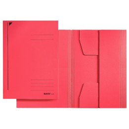 Cartellina 3 lembi 430 gr 24,3 x 34 cm rosso Leitz | Ecotempo