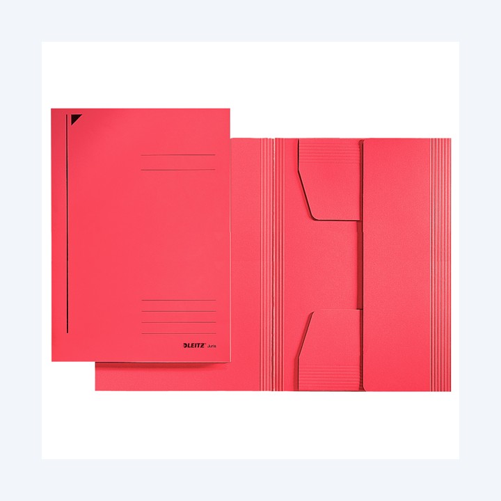 Cartellina 3 lembi 430 gr 24,3 x 34 cm rosso Leitz | Ecotempo