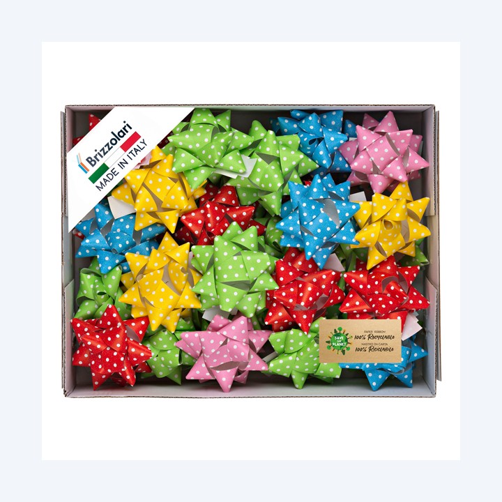 Stelle di nastro ecocarta 15 mm x diam — 99264 | Ecotempo